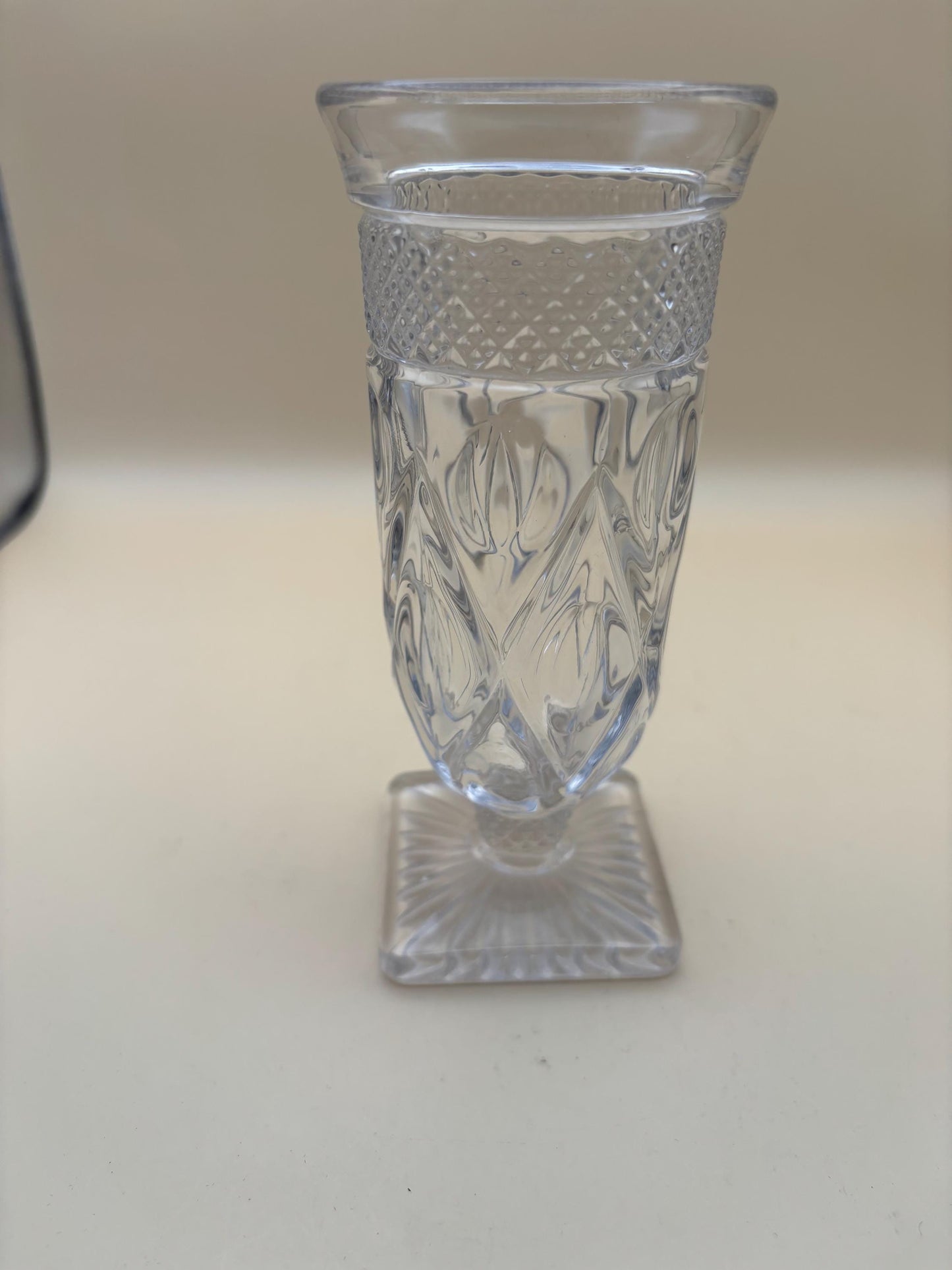 Vintage Duncan & Miller Hobnail Champagne Glass with Pedestal Lover Antiques and Vintage