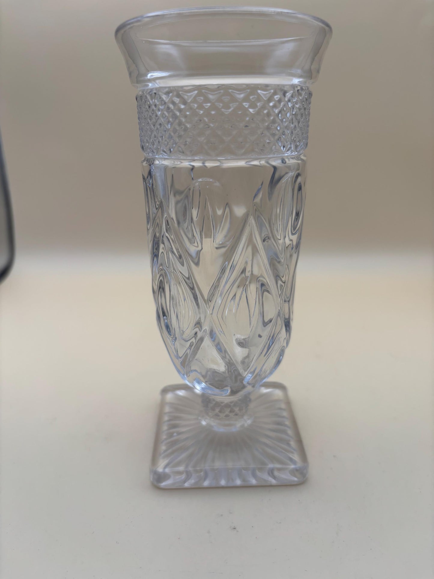 Vintage Duncan & Miller Hobnail Champagne Glass with Pedestal Lover Antiques and Vintage