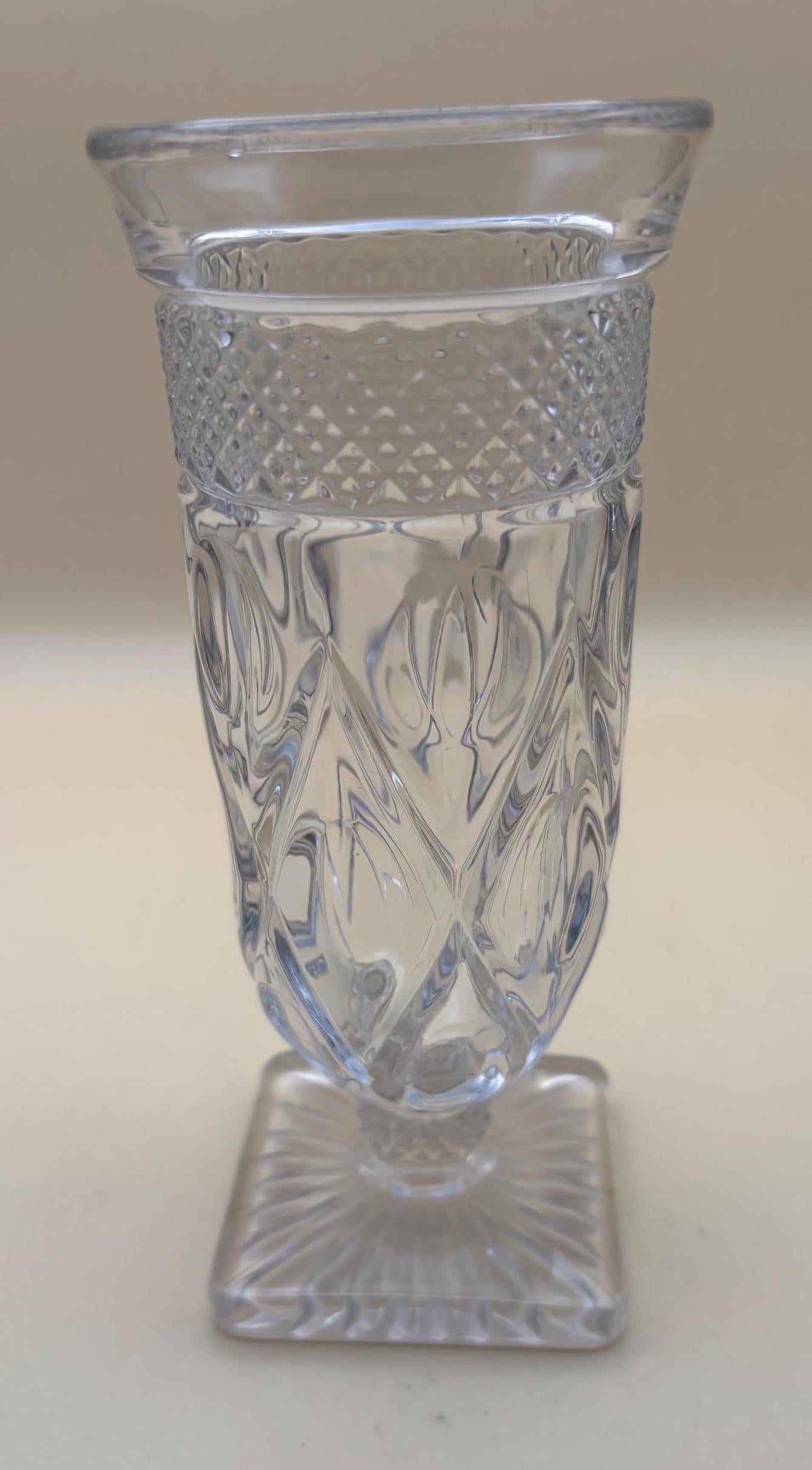 Vintage Duncan & Miller Hobnail Champagne Glass with Pedestal Lover Antiques and Vintage