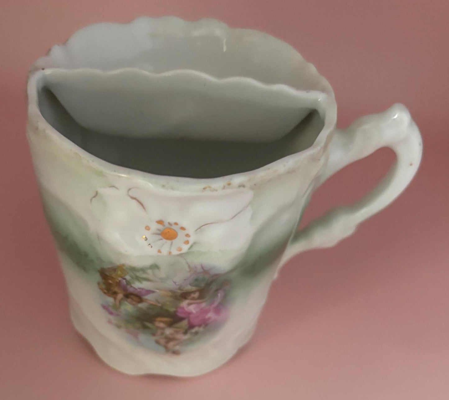 Vintage RS Prussia Shaving Mug Mustache Cup Lover Antiques and Vintage