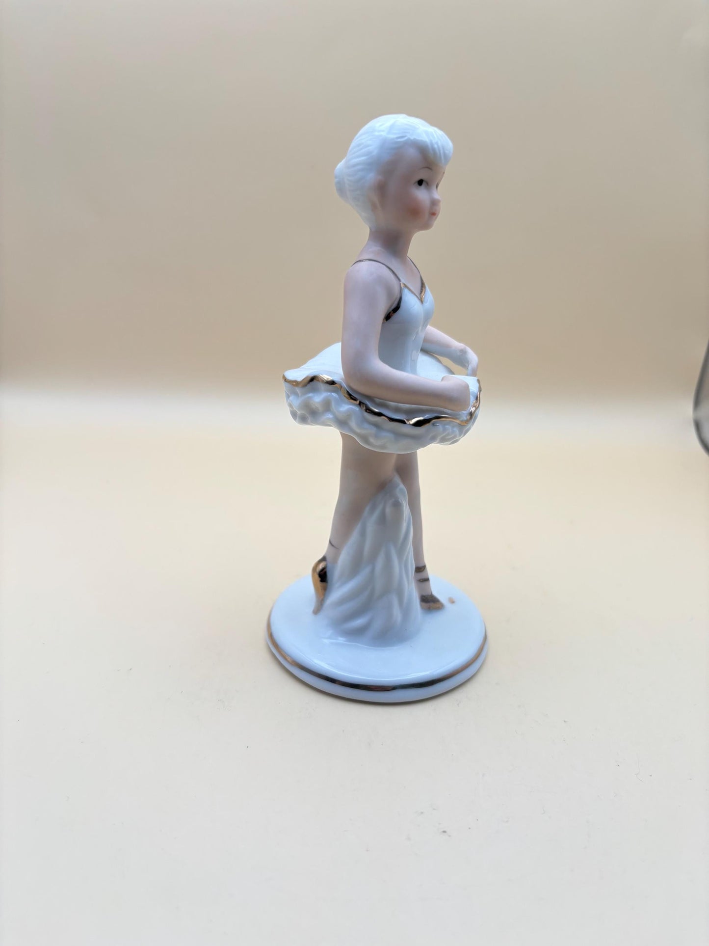 Vintage Elegante Sterling Heights MI Ballerina Fine China Girl Dancer with Pink Made in Japan Girl Figurine Lover Antiques and Vintage
