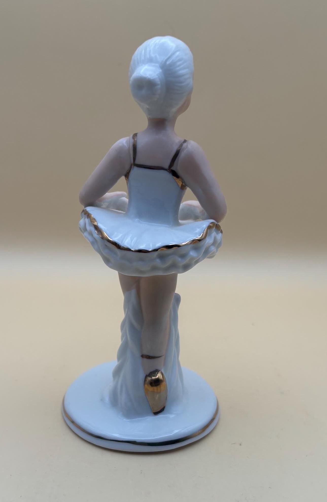 Vintage Elegante Sterling Heights MI Ballerina Fine China Girl Dancer with Pink Made in Japan Girl Figurine Lover Antiques and Vintage