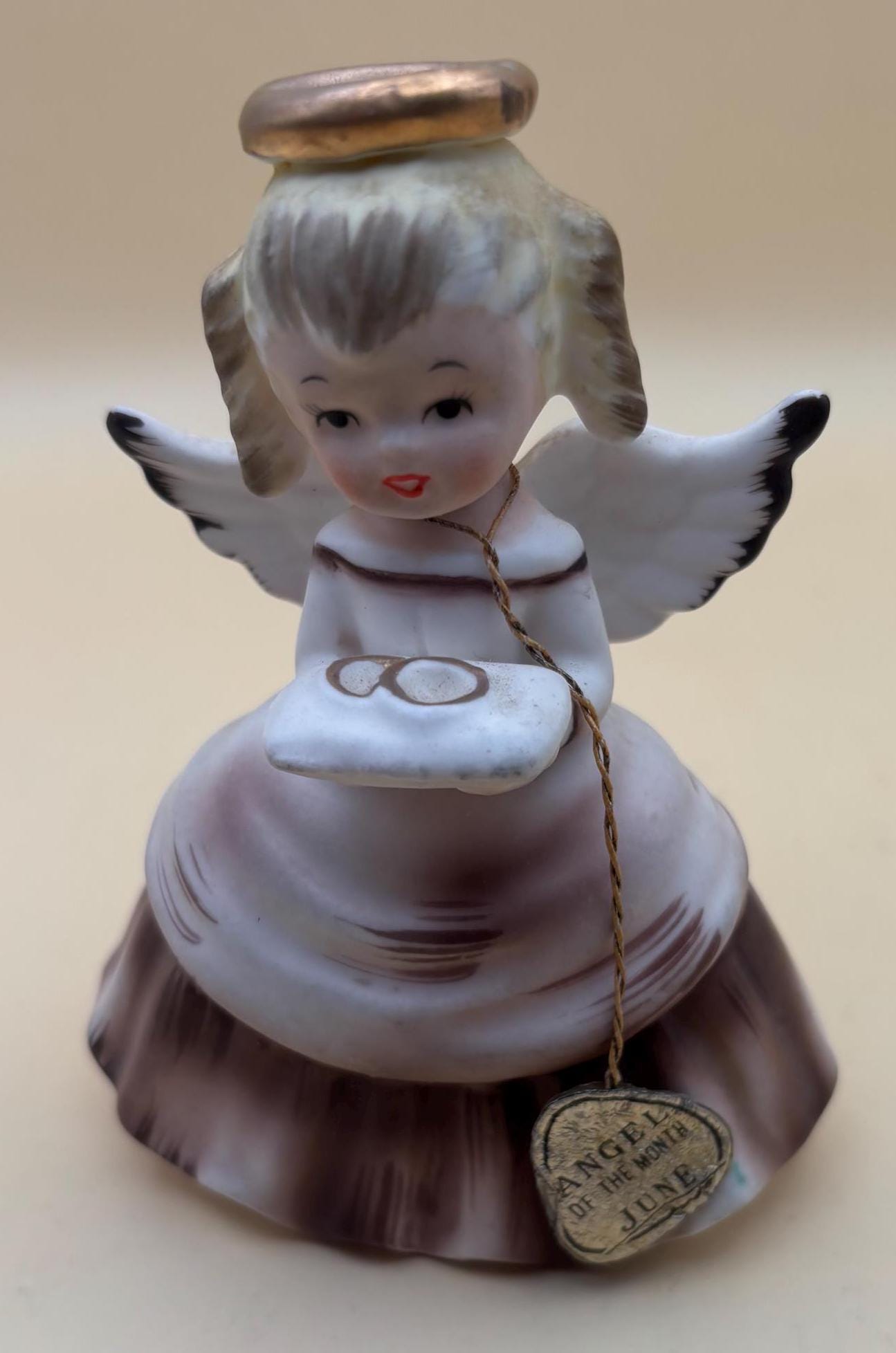 Vintage Napco Angel of the Month June Lady Figurine Fine China Angel Girl No. E1787/6 Lover Antiques and Vintage