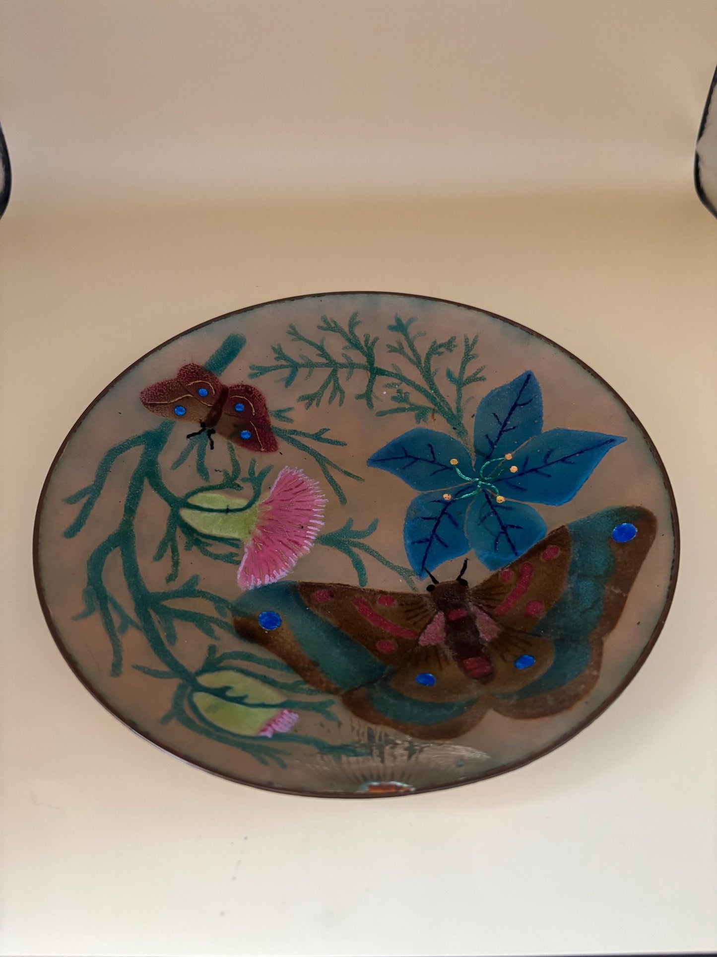 Vintage Hand Painted Coaster Choose Between 6 Colors Lover Antiques and Vintage