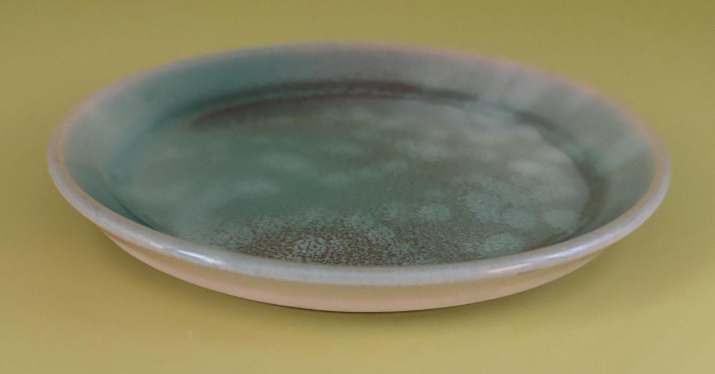 Vintage Green Marbled Coaster Lover Antiques and Vintage