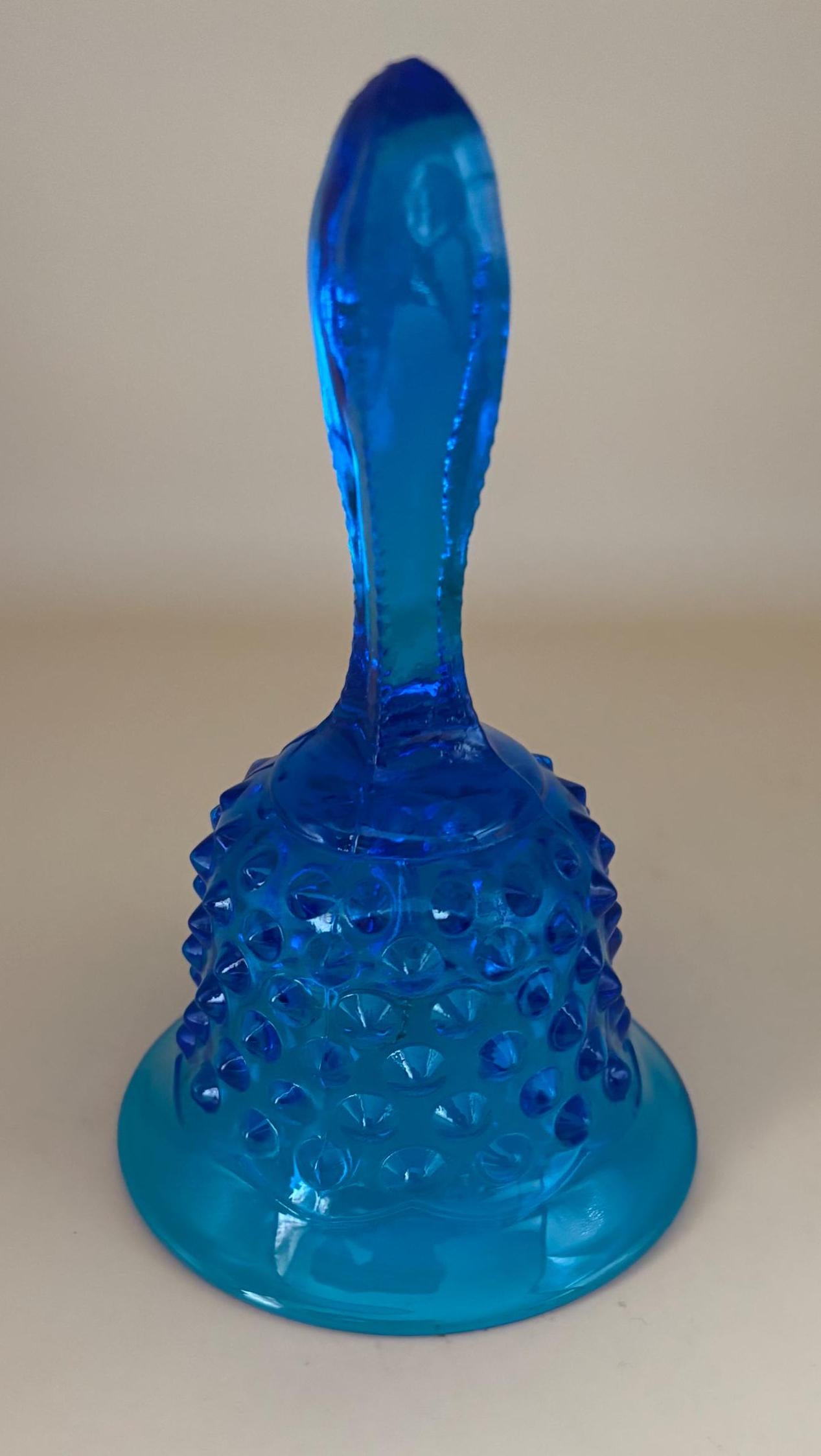 Vintage Fenton Blue Hobnail Glass Bell Art Glass Lover Antiques and Vintage
