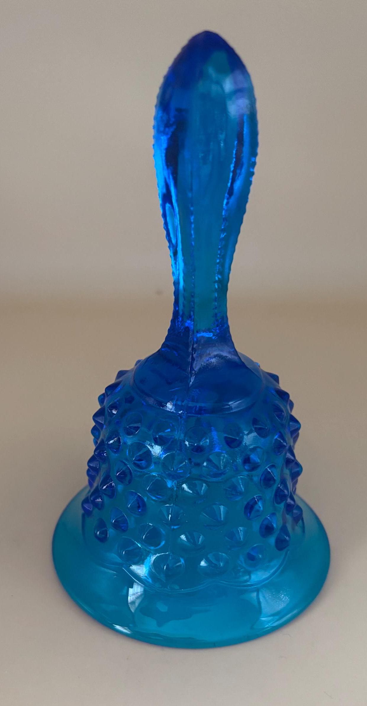 Vintage Fenton Blue Hobnail Glass Bell Art Glass Lover Antiques and Vintage
