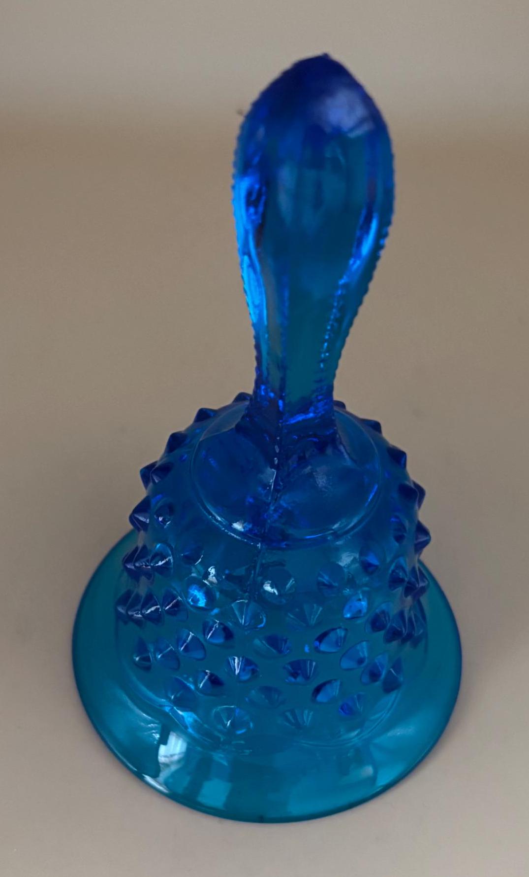 Vintage Fenton Blue Hobnail Glass Bell Art Glass Lover Antiques and Vintage