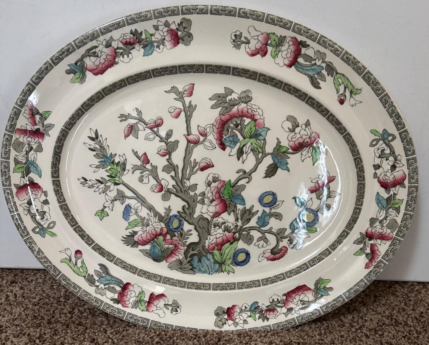 Vintage Indian Tree Johnson Bros Platter Made in England Lover Antiques and Vintage