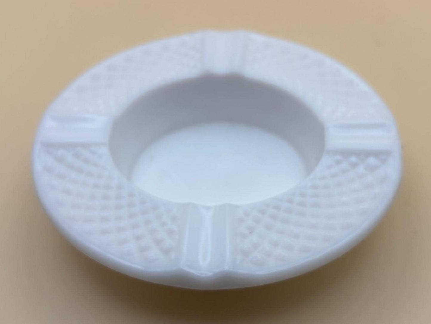 Vintage Hobnail Milk Glass Ashtray Lover Antiques and Vintage