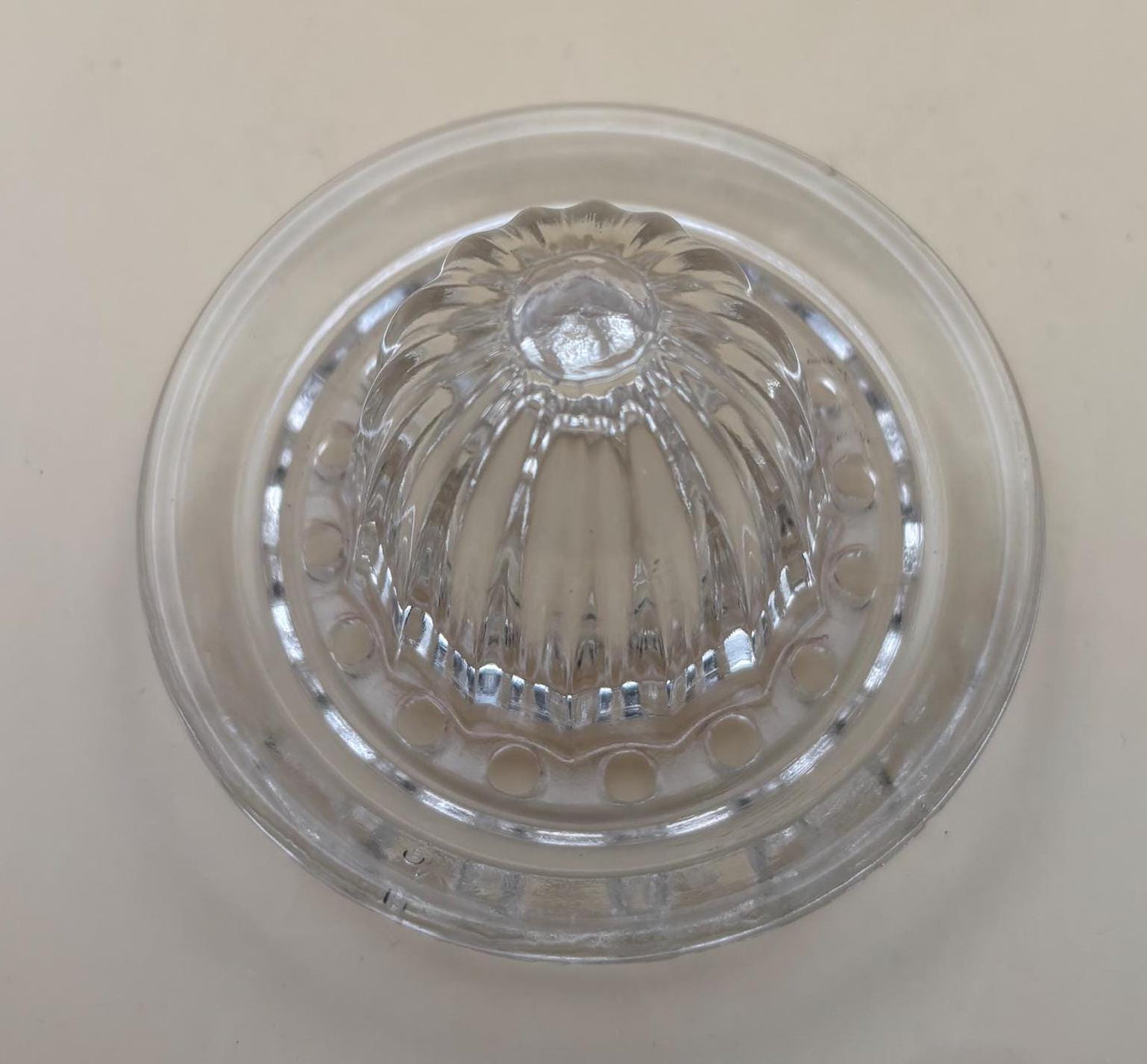 Vintage Glass Mini Citrus Juicer Reamer Bowl with Spout No Flaws Pretty Glass Art Lover Antiques and Vintage