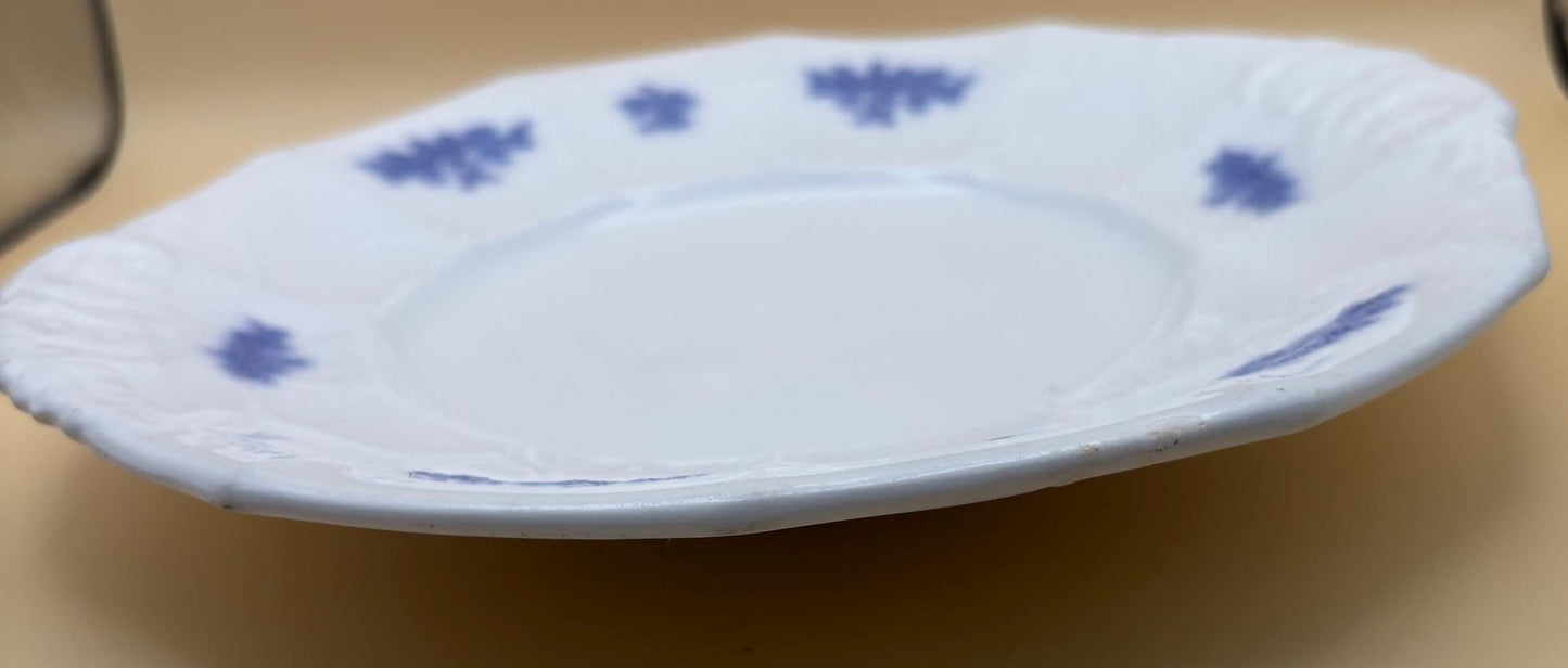 Vintage Adderley Ware China Blue Chelsea Plate Sprig Porcelain Grape Lover Antiques and Vintage