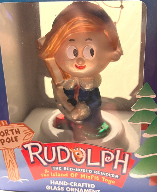 Vintage Hermie Ornament Rudolph The Red Nosed Reindeer by Brass Key Collection Made in USA Collectible Ornaments Rankin Bass Lover Antiques
