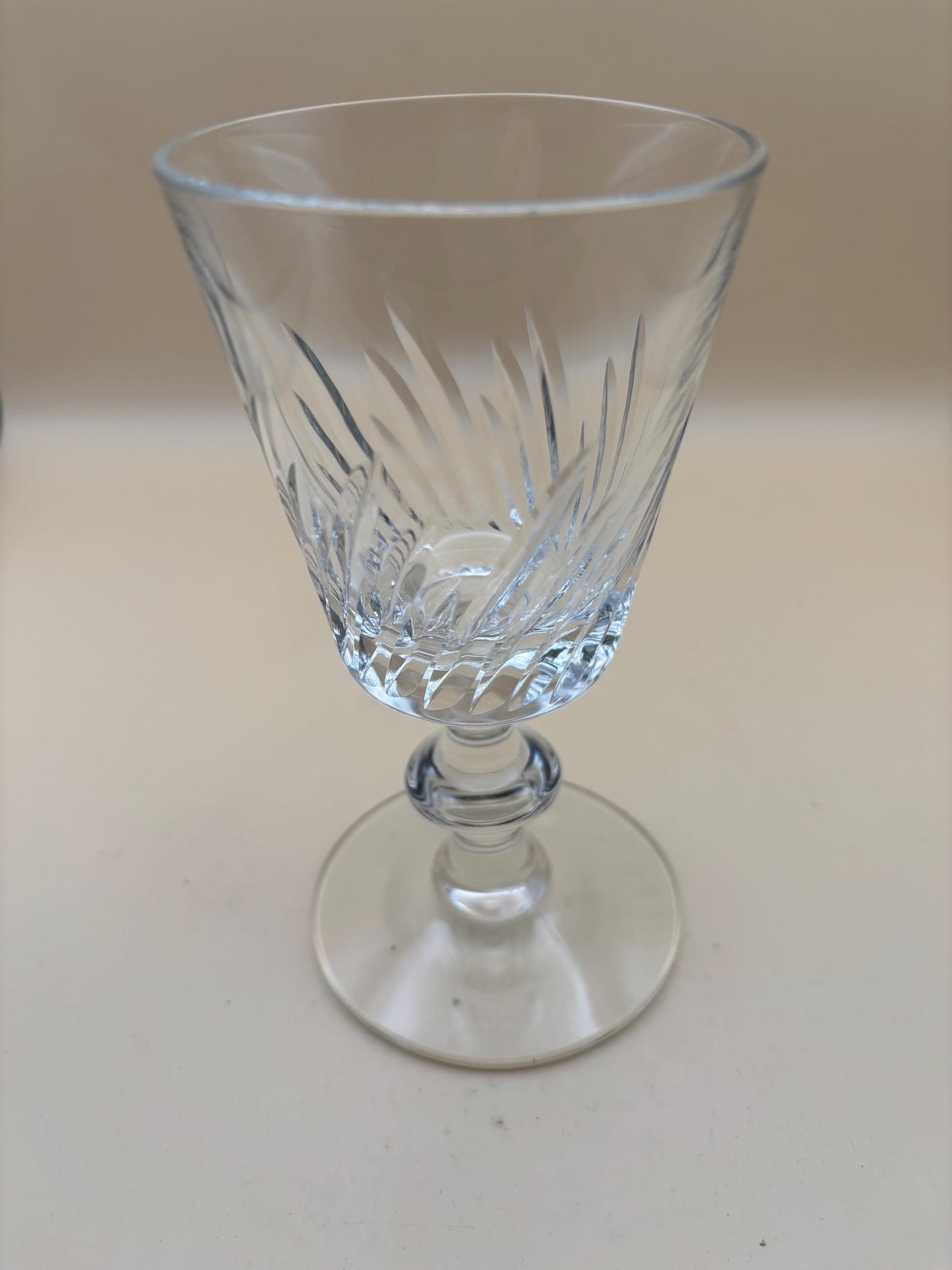 Antique Crystal Glass Footed Cup Lover Antiques and Vintage