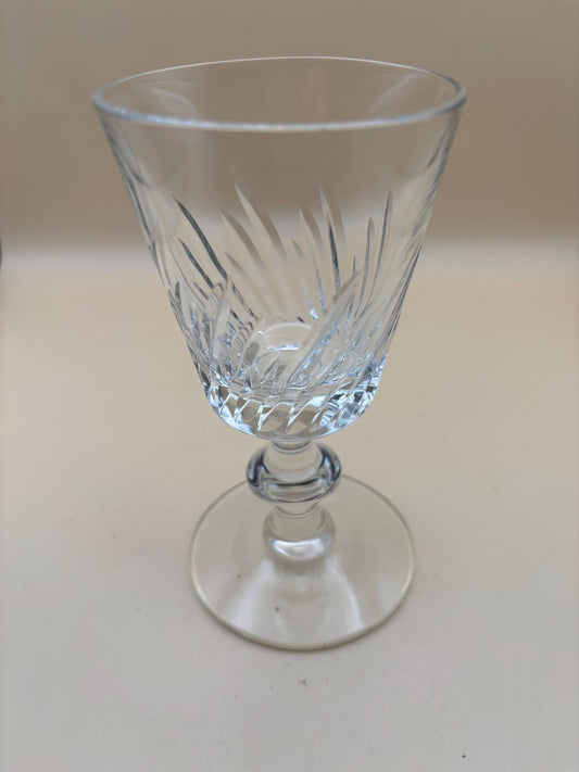 Antique Crystal Glass Footed Cup Lover Antiques and Vintage