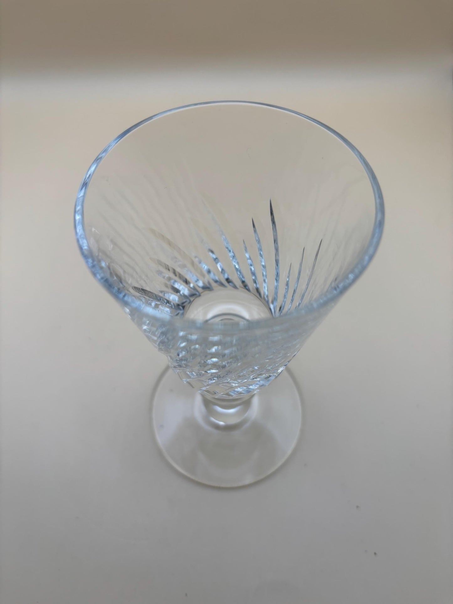 Antique Crystal Glass Footed Cup Lover Antiques and Vintage