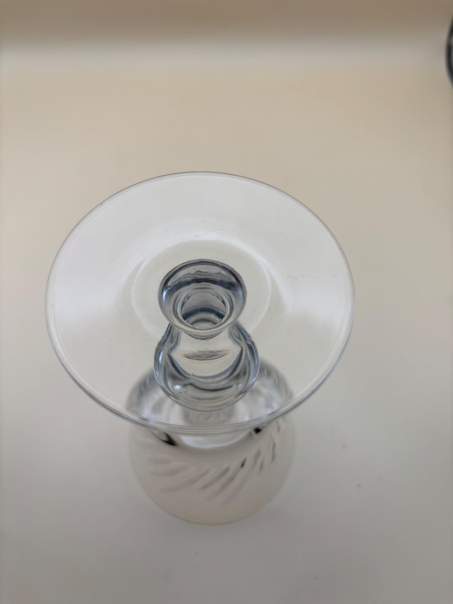 Antique Crystal Wine Glass Footed Cup Lover Antiques and Vintage