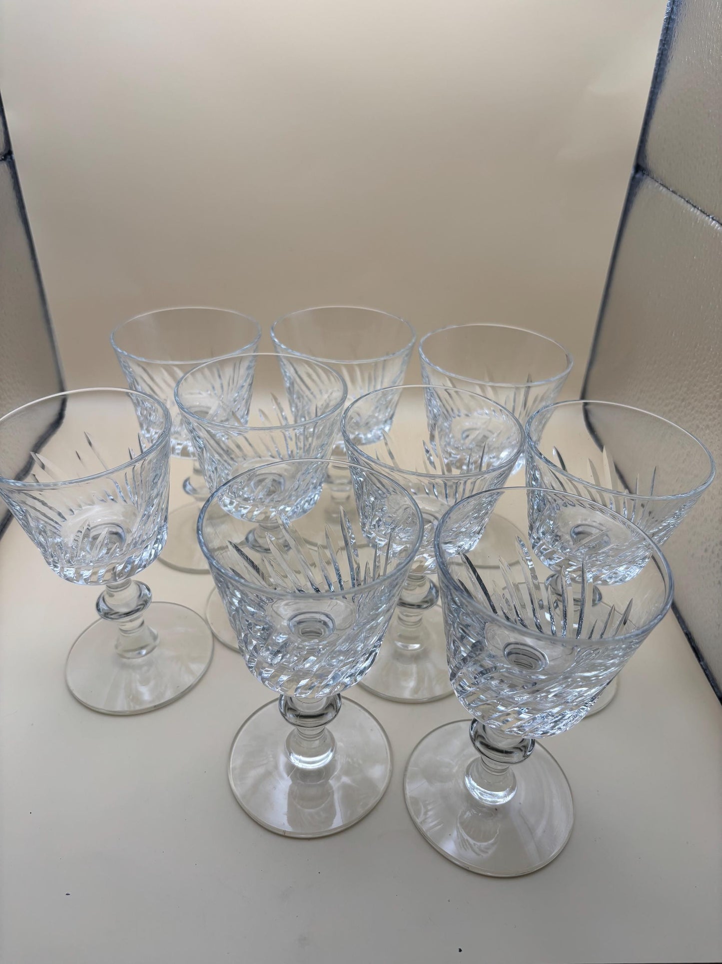 Antique Crystal Wine Glass Footed Cup Lover Antiques and Vintage