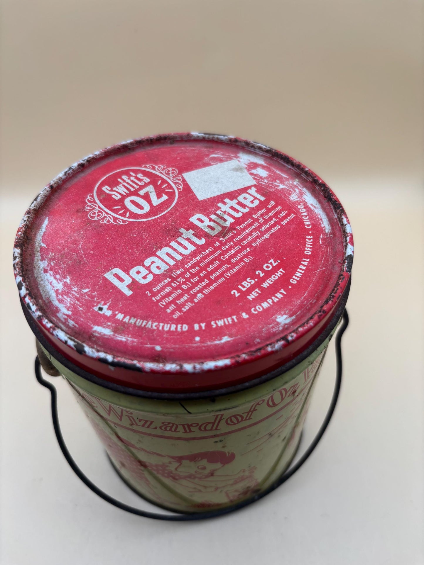 Vintage Wizard of Oz Peanut Butter Tin Pail with Lid Lover Antiques and Vintage