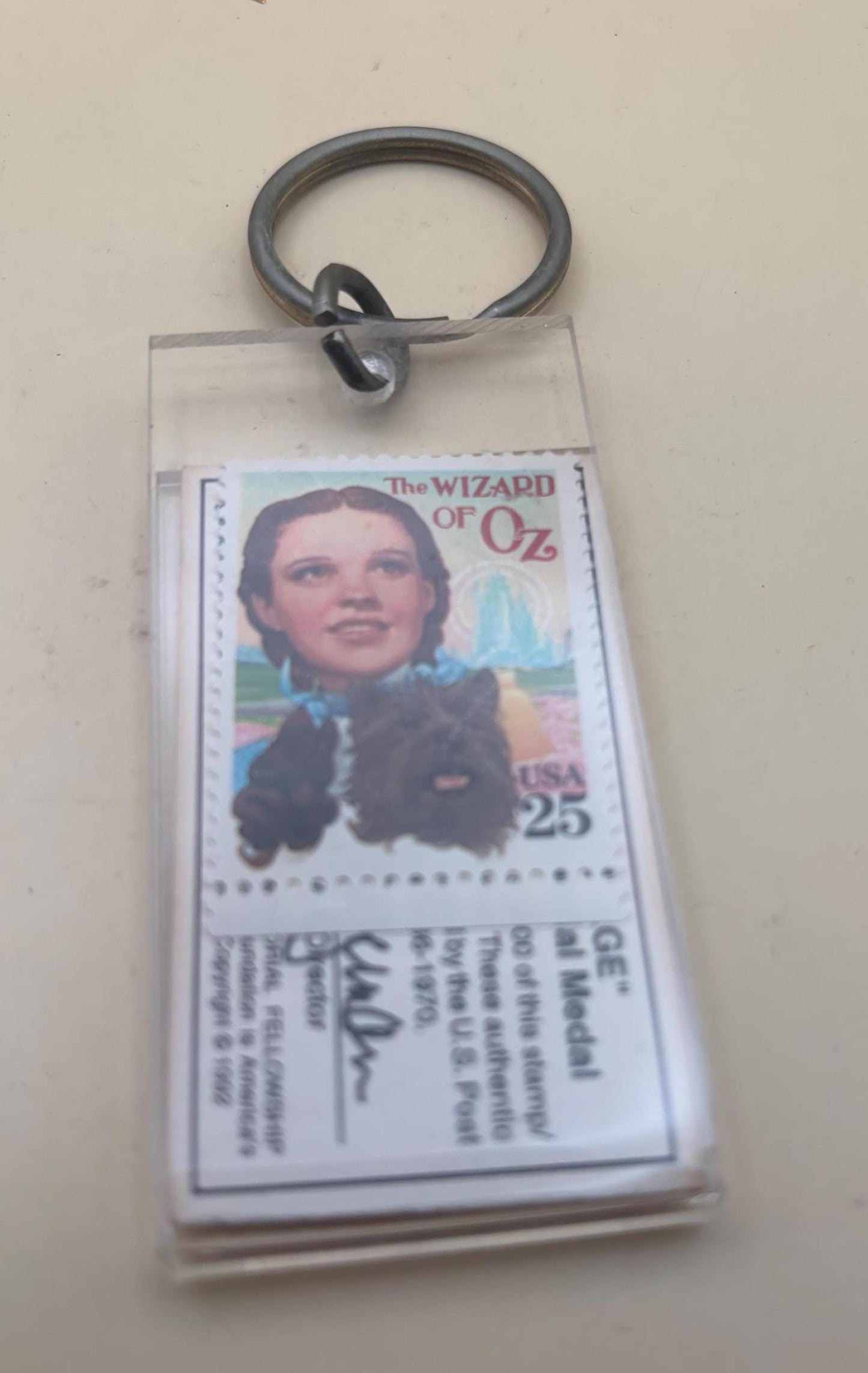Vintage Dorothy Stamp and Keychain From The Wizard of Oz Lover Antiques and Vintage