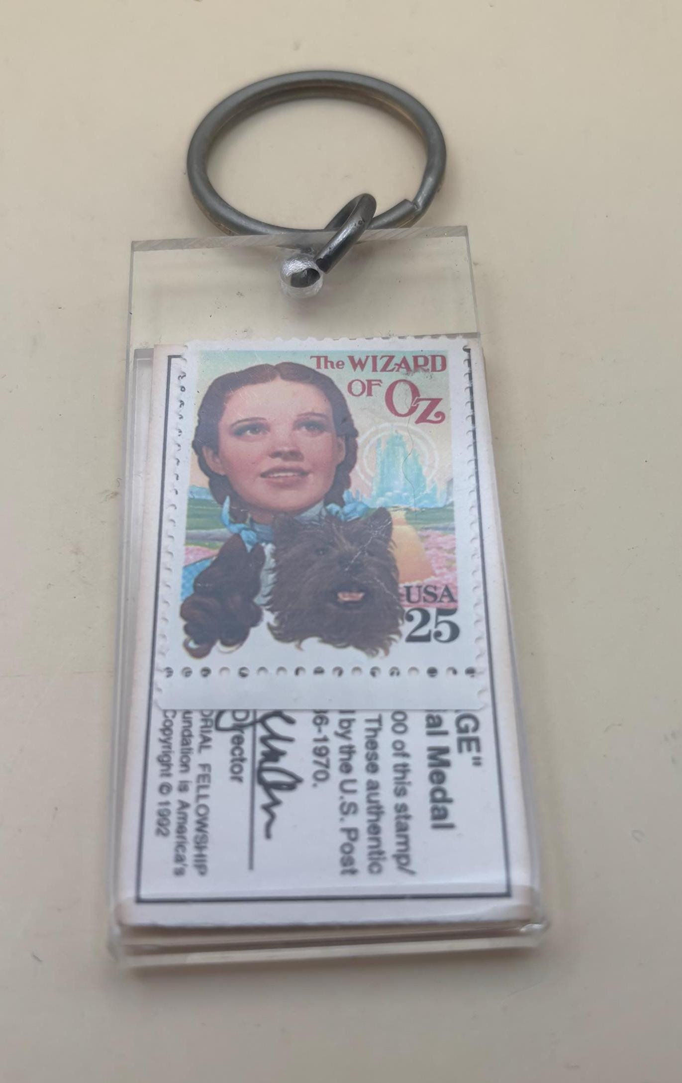 Vintage Dorothy Stamp and Keychain From The Wizard of Oz Lover Antiques and Vintage