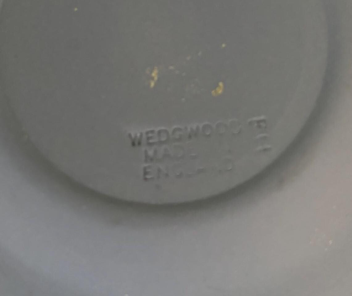 Vintage Wedgwood State of New Hampshire Seal Plate Blue Jasperware Plate Made in England Porcelain Lover Antiques and Vintage