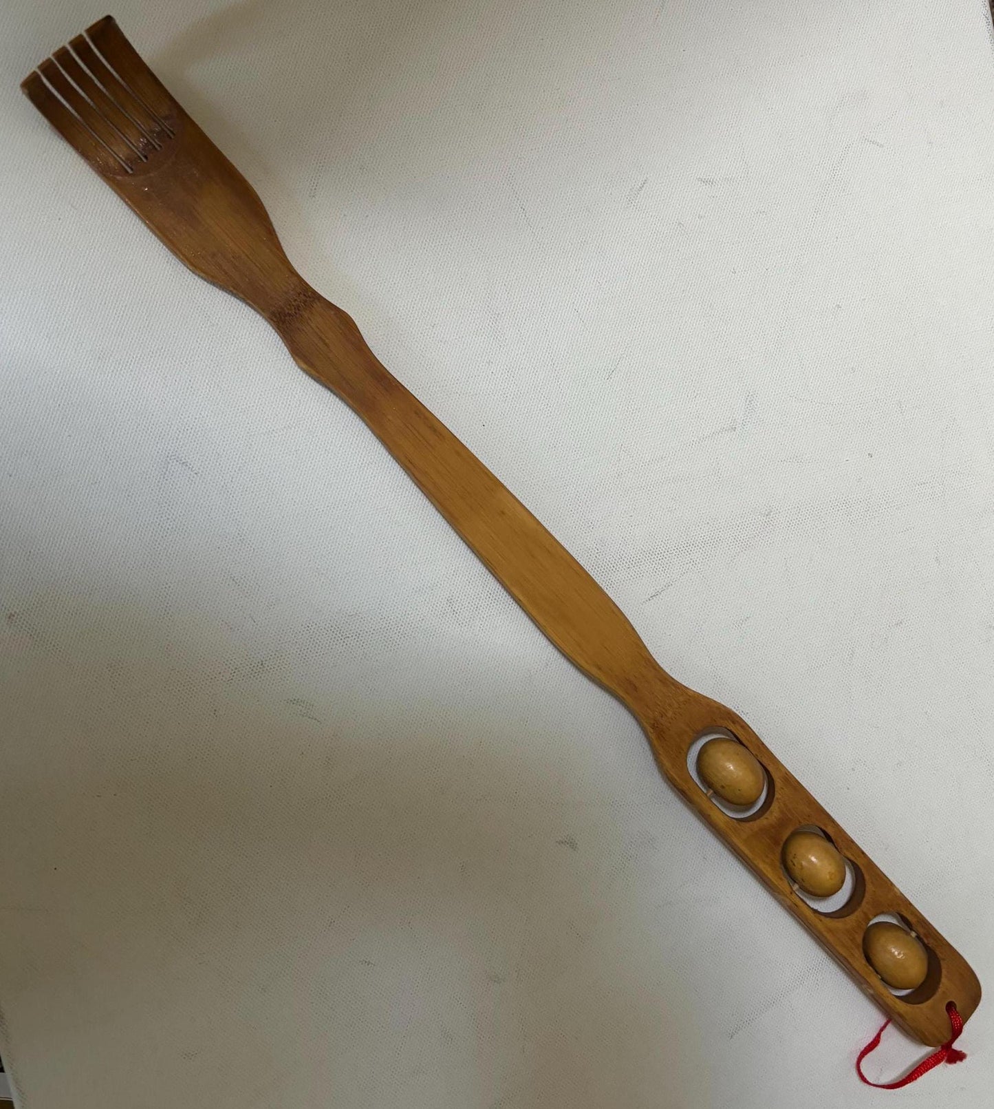 Vintage Hand Carved Wooden Back Scratcher and Back Massager Lover Antiques and Vintage