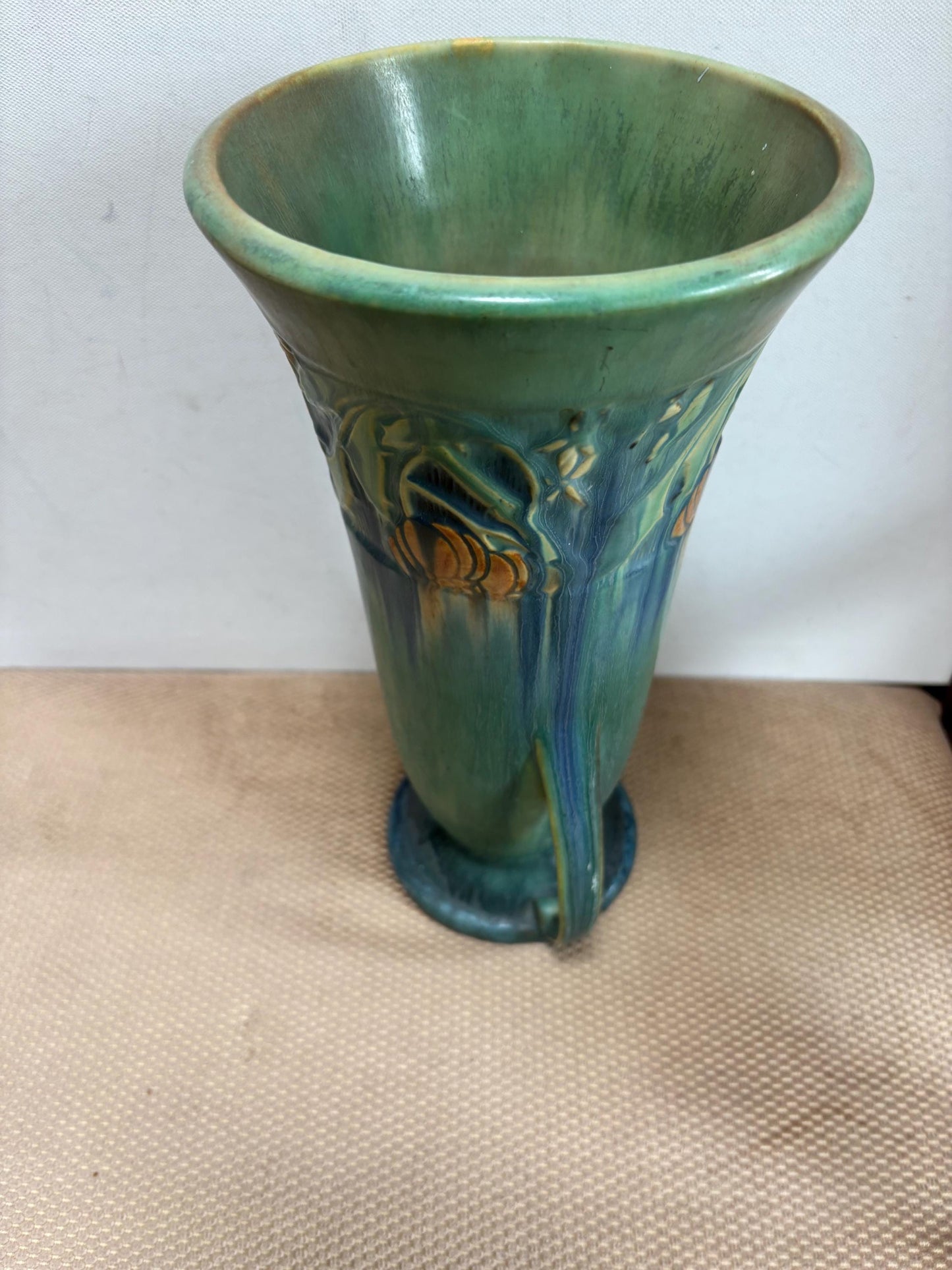 Vintage Roseville Pottery Double Handled Vase The Baneda Line By George Krause Lover Antiques and Vintage