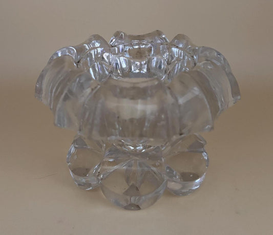 Antique Bakewell Early Flint Glass Imperial Master Salts Lover Antiques and Vintage