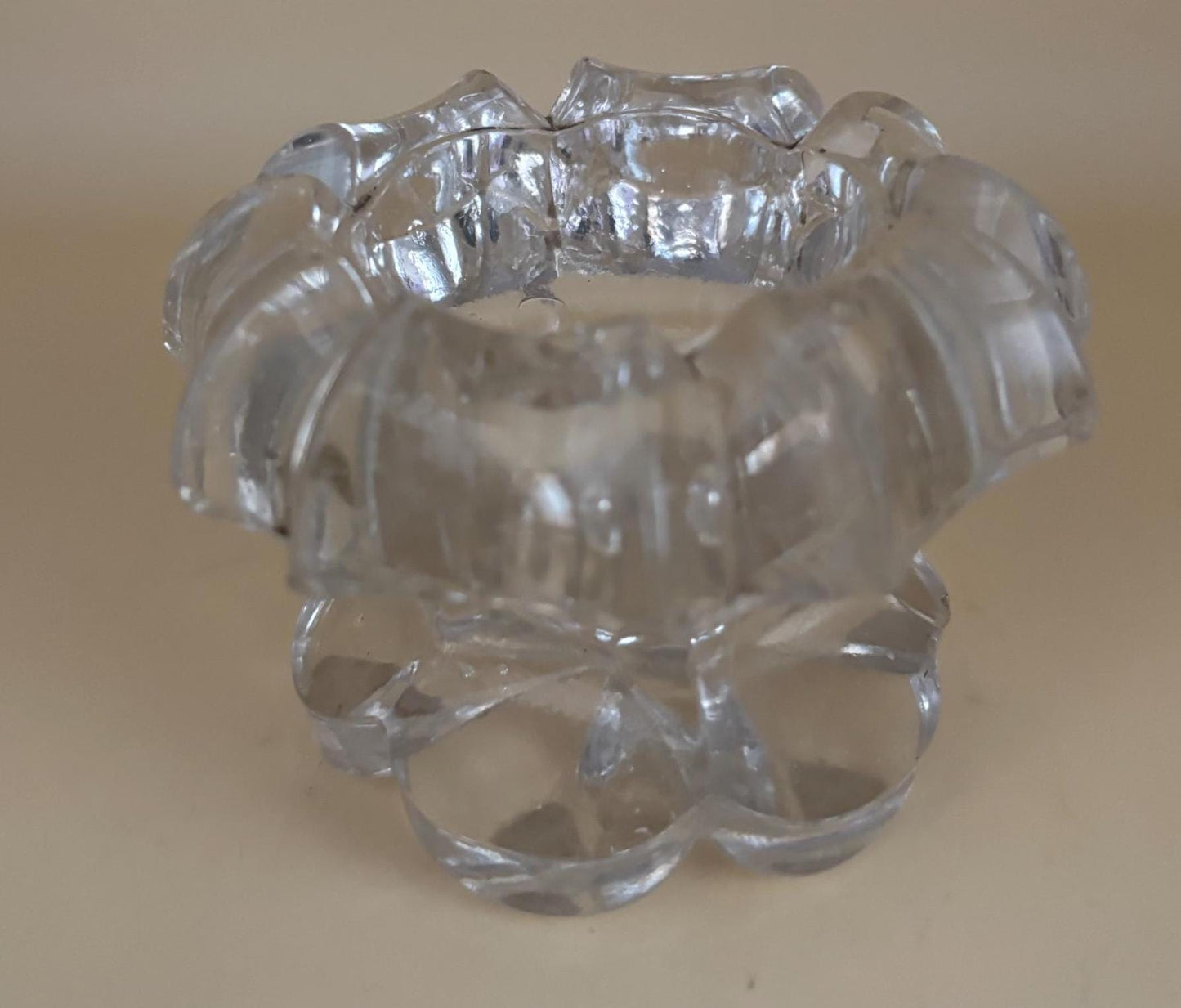 Antique Bakewell Early Flint Glass Imperial Master Salts Lover Antiques and Vintage