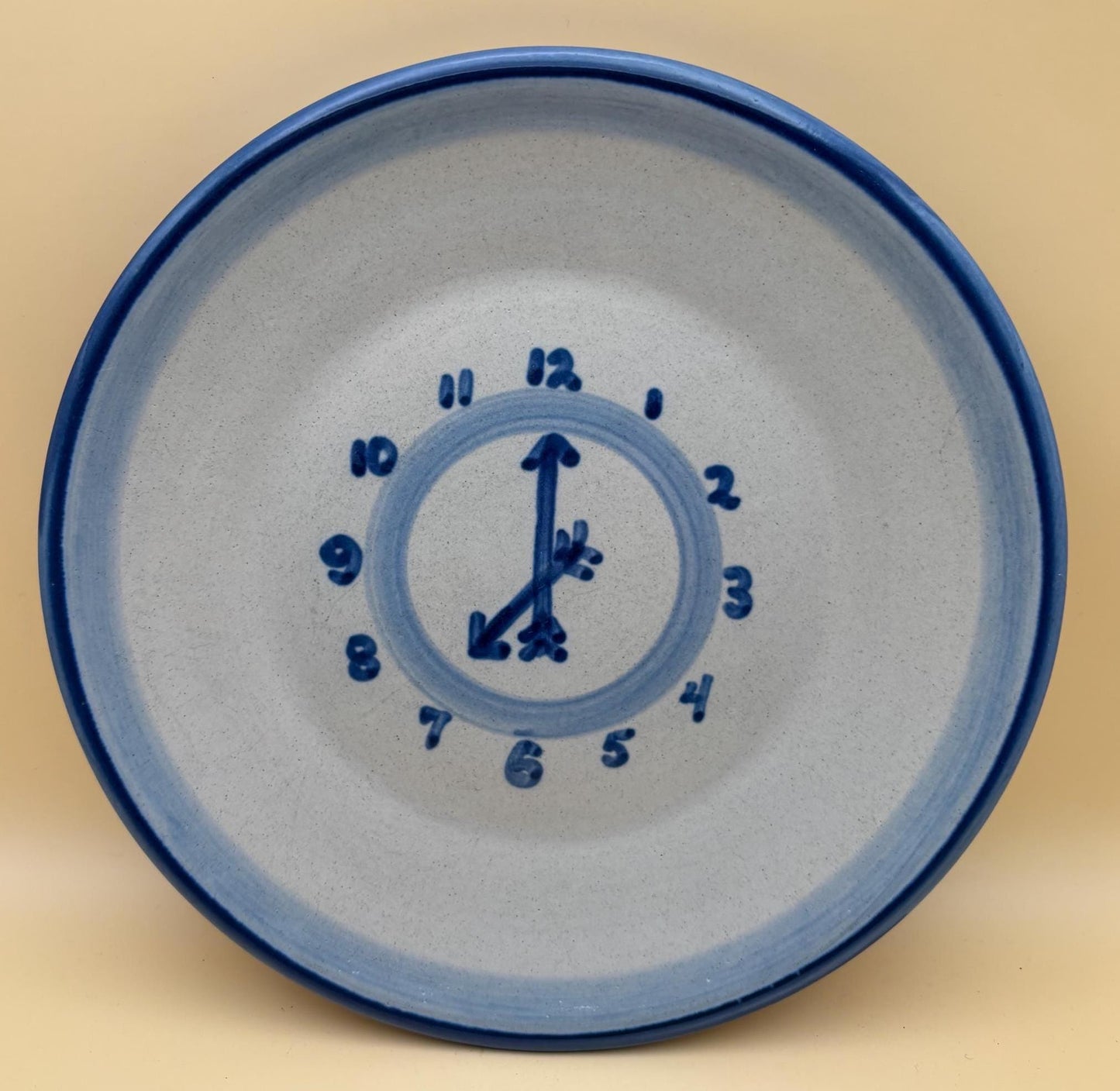 Vintage MA Hadley Clock Plate 7:00 Lover Antiques and Vintage