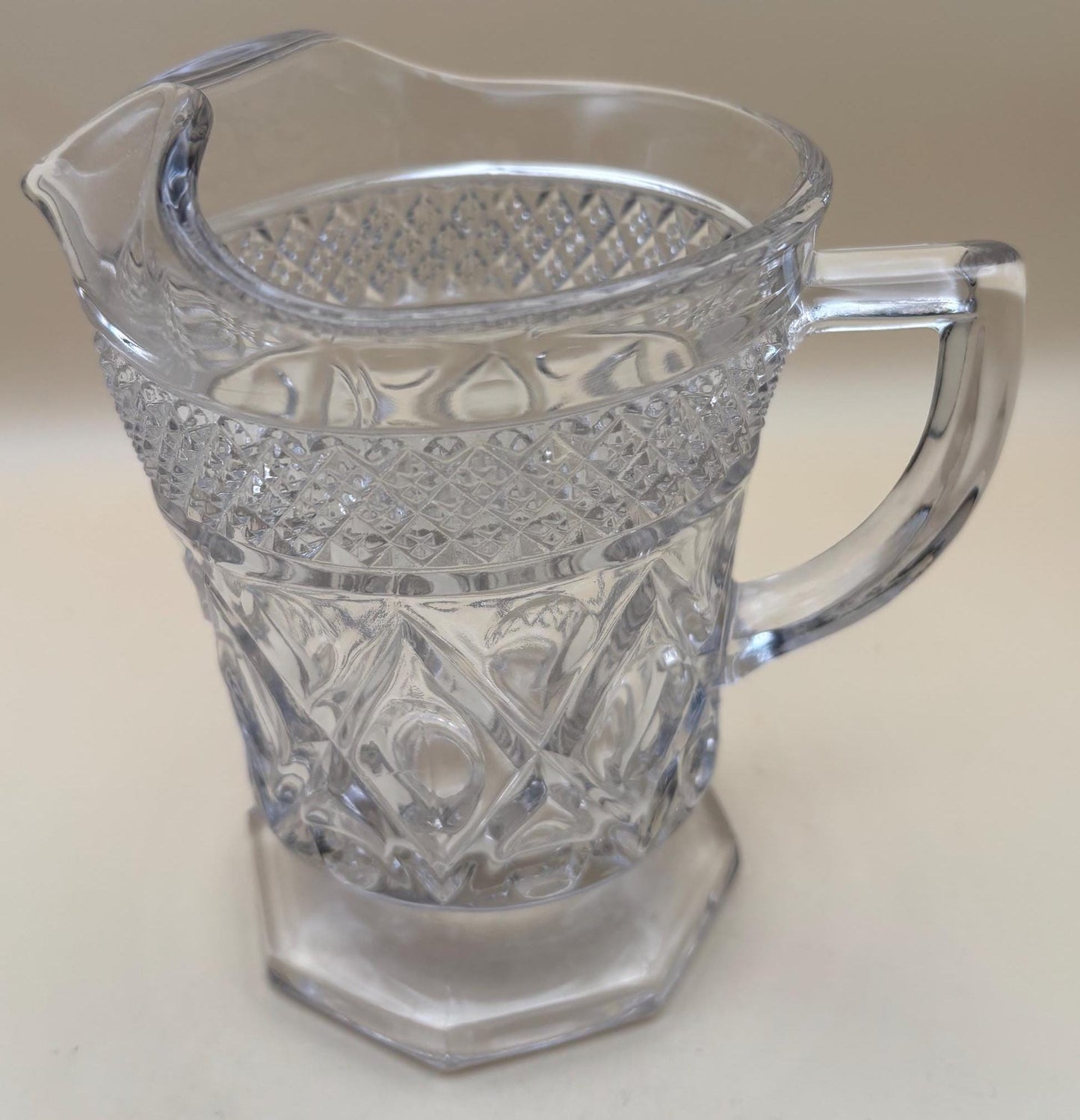 Vintage Cape Cod Glass Pitcher or Glass Creamer Footed Imperial Glass Lover Antiques and Vintage
