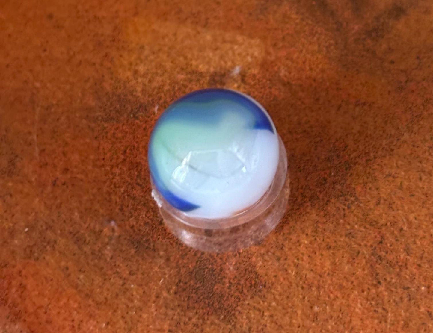 Vintage Marble King Rainbow Glass Marble Red White Blue Marble Lover Antiques and Vintage