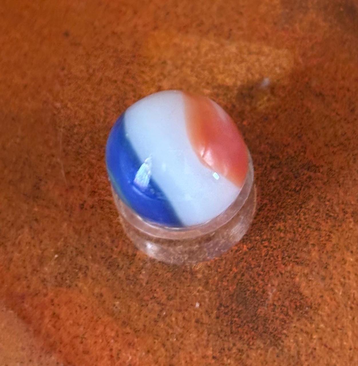Vintage Akro Popeye Tri Color Onyx Marble Lover Antiques and Vintage