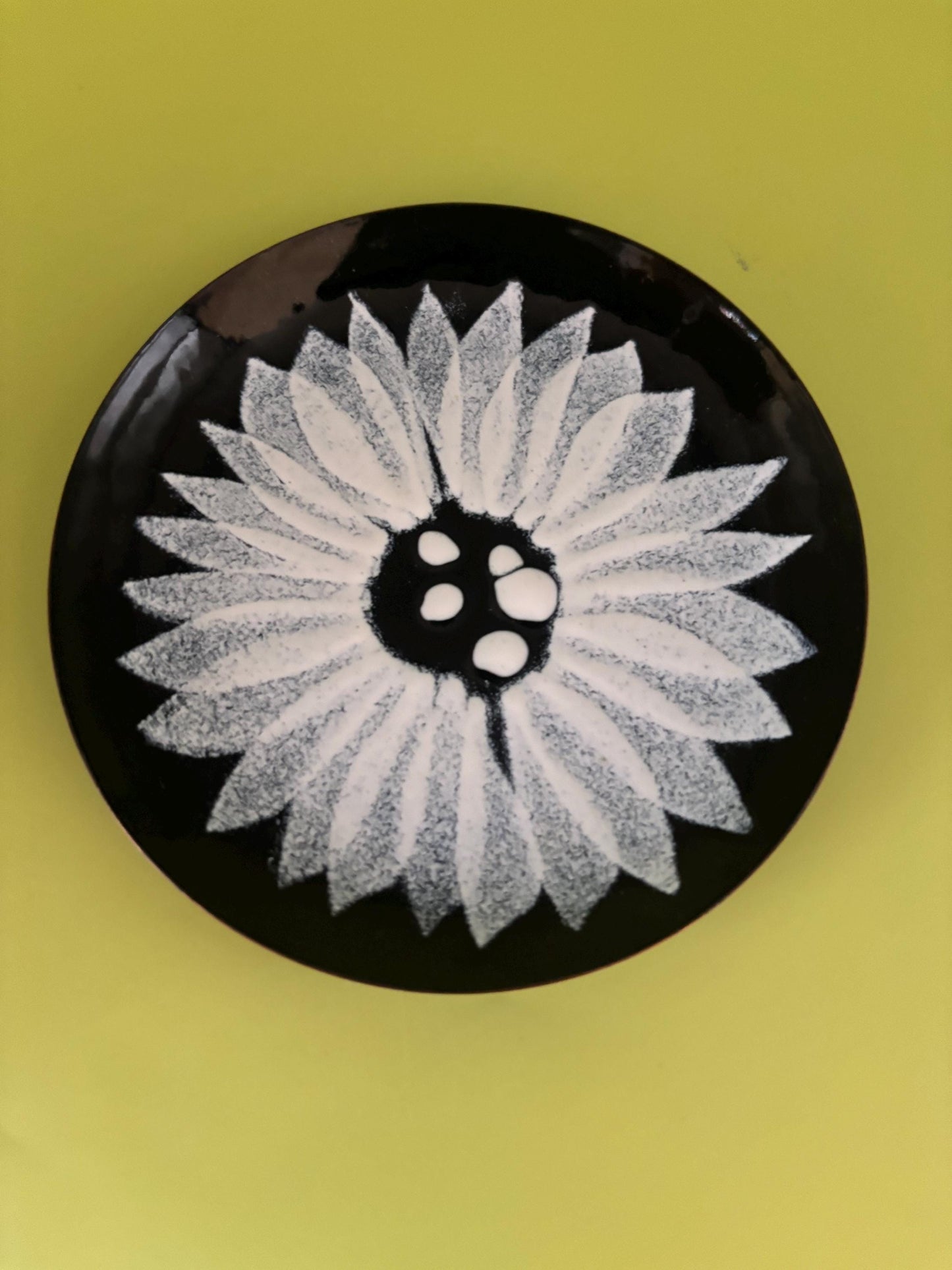 Vintage Bovano Hand Painted Flower Bowl Lover Antiques and Vintage