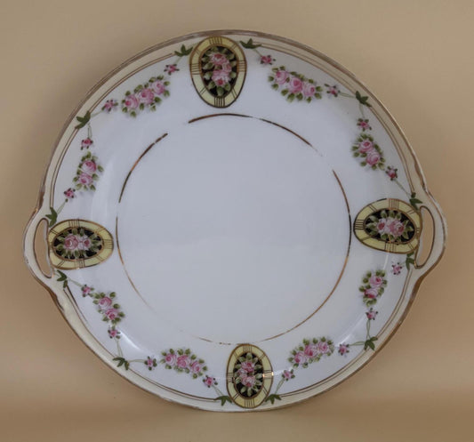 Vintage Nippon Porcelain Vanity Tray Dish Lover Antiques and Vintage