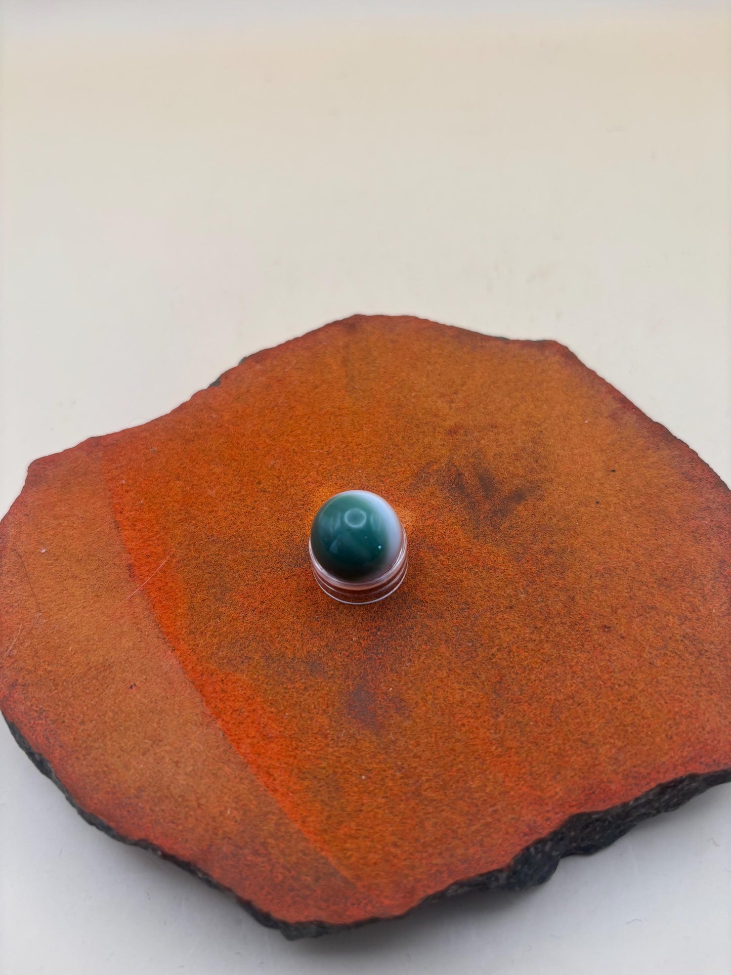 Vintage Vitro All Red Glass Marble Lover Antiques and Vintage