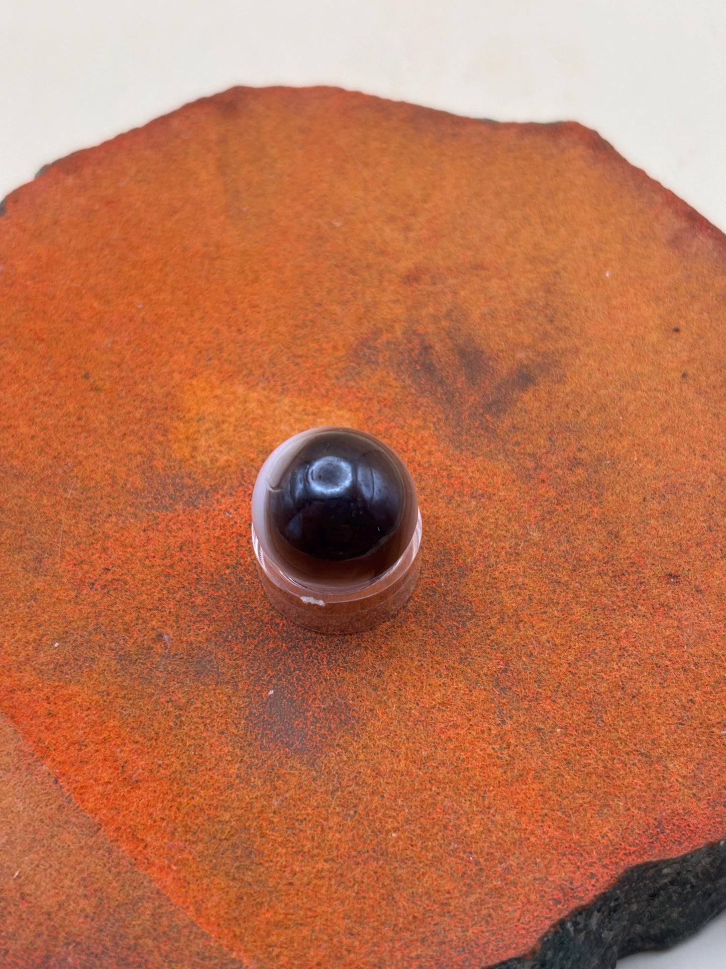 Vintage Vitro All Red Glass Marble Lover Antiques and Vintage