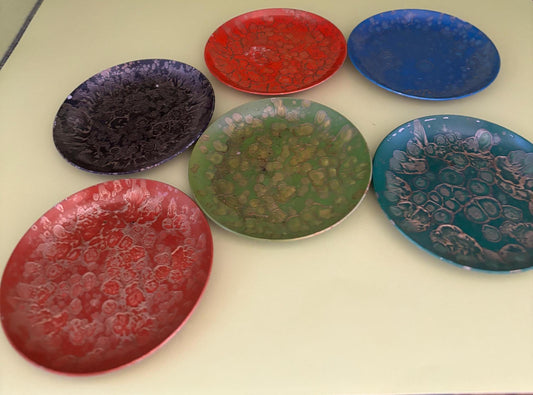 Vintage Hand Painted Coaster Choose Between 6 Colors Lover Antiques and Vintage