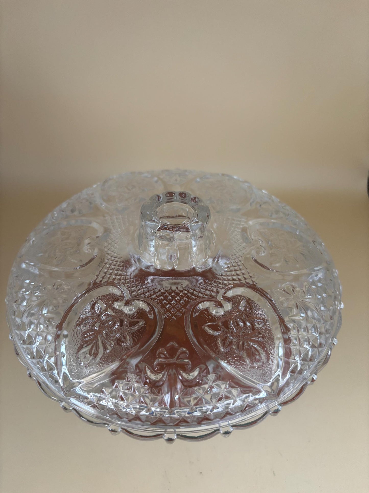 Antique Covered Glass Dish with Lid Compote on Pedestal Lover Antiques and Vintage