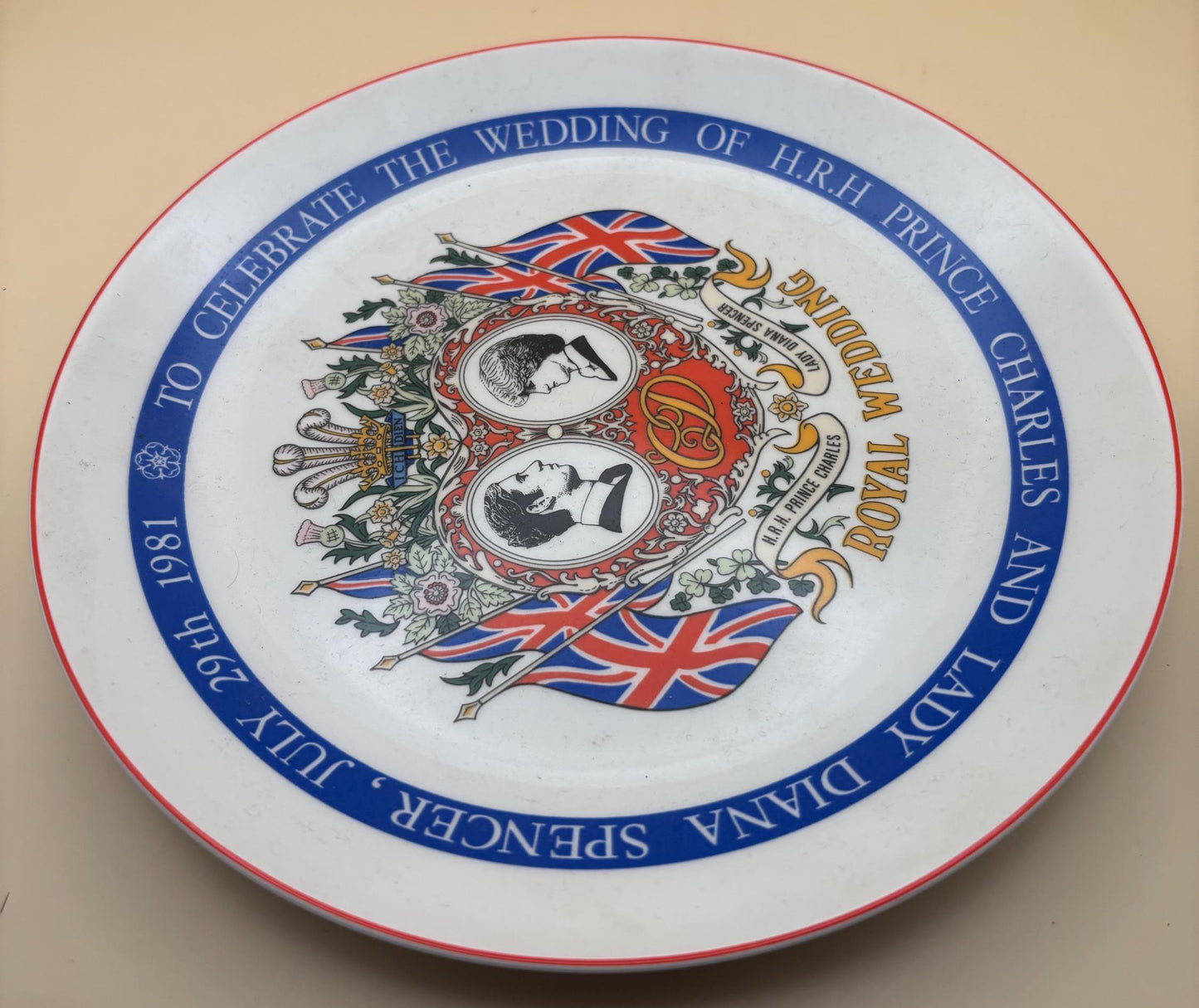 Vintage Wedgwood Royal Wedding Collection Plate 1981 Etruria & Barlaston Wedding of Prince Charles Princess Diana Made in England