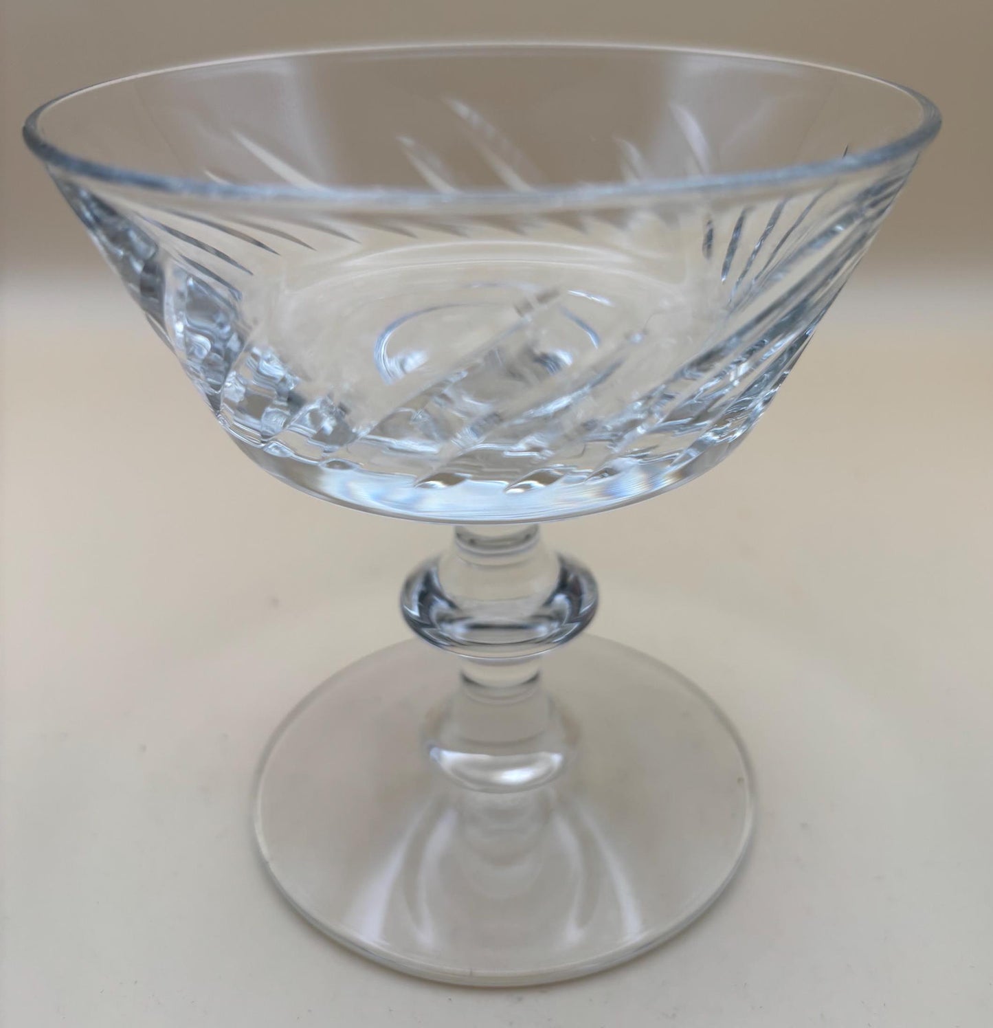 Vintage Crystal Dessert Glasses Set of 2 Lover Antiques and Vintage