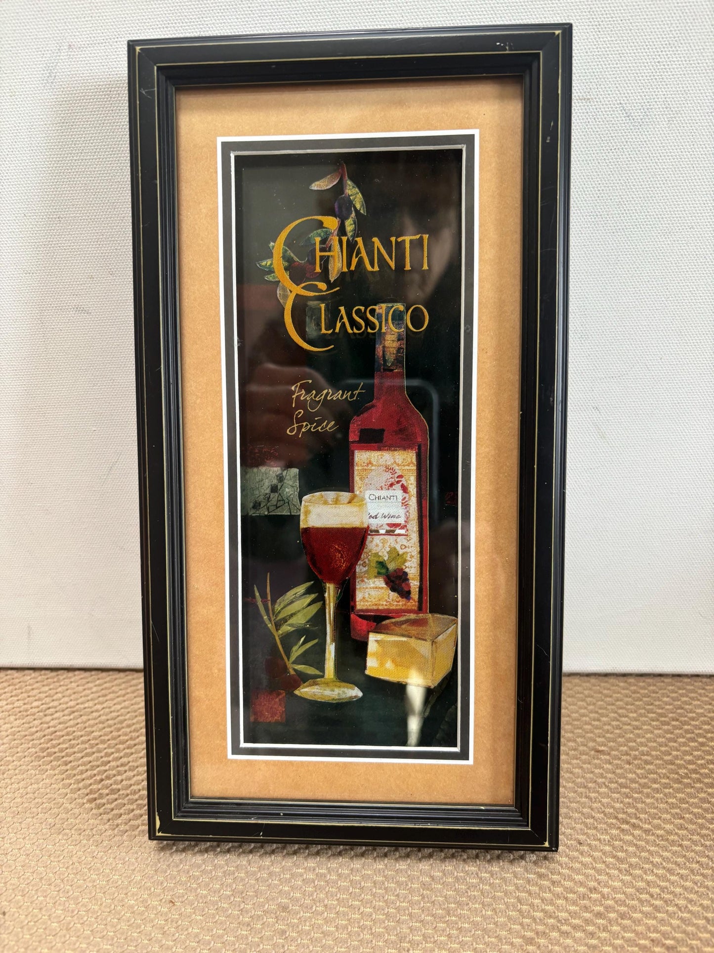Vintage Chianti Classico Wall Hanging Fragrant Spice by Kate & Elizabeth Pope Plaque Art Lover Antiques and Vintage