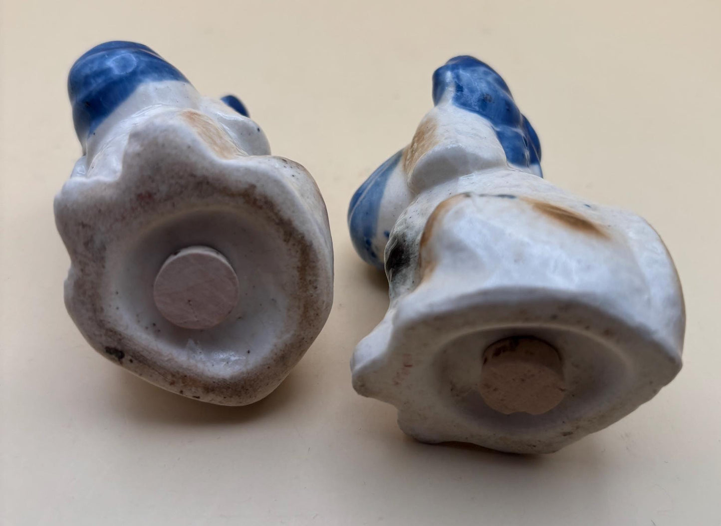 Vintage Dog Salt & Pepper Shakers Toothache Bow Japan Lover Antiques and Vintage