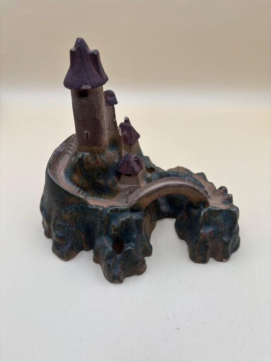 Vintage Castle Figurine with a Road Leading to Our Castle Home Lover Antiques and Vintage
