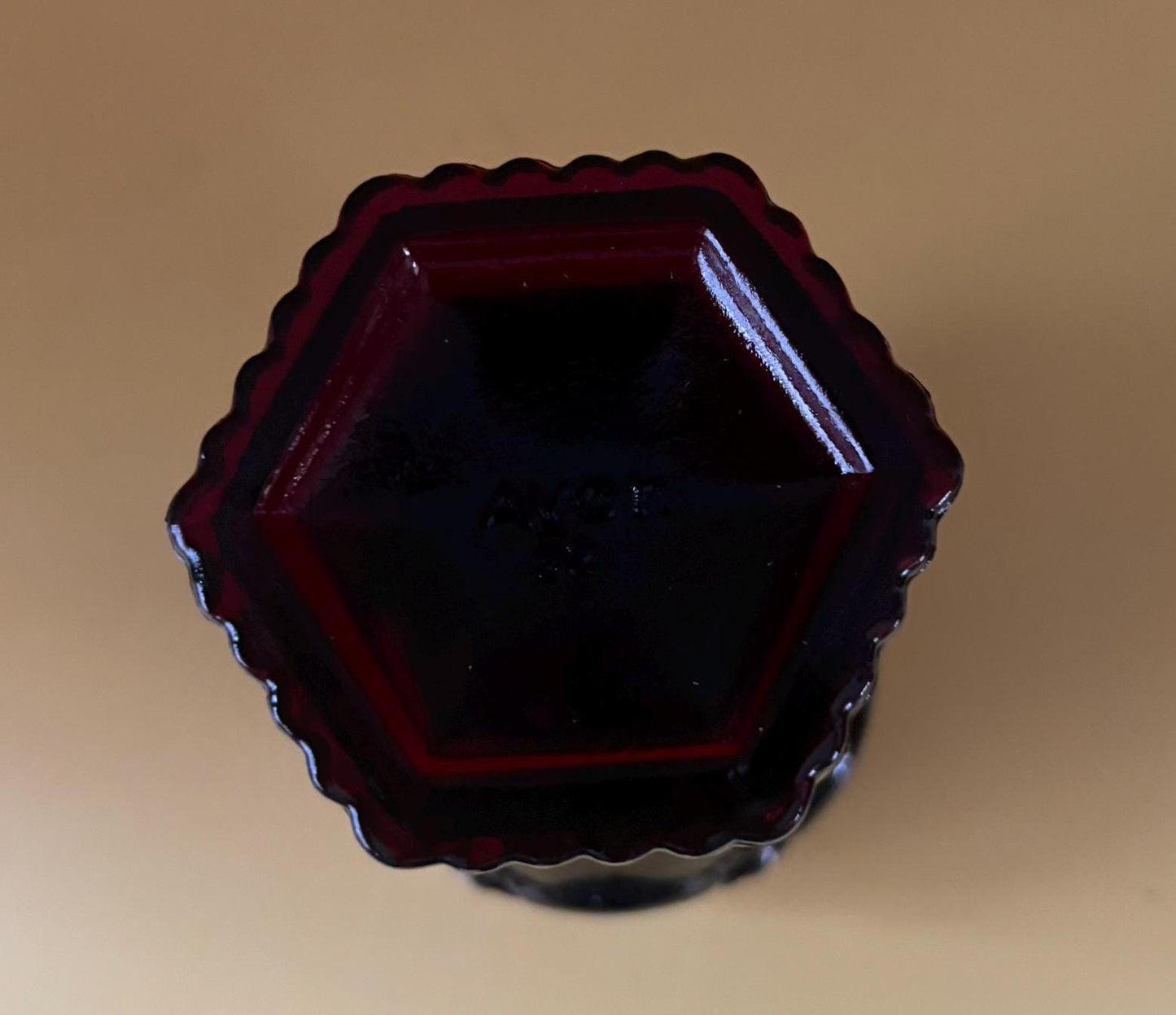 Vintage Collection of 9 Avon Ruby Red Glasses Wine Goblets Red Glass Cups Lover Antiques and Vintage