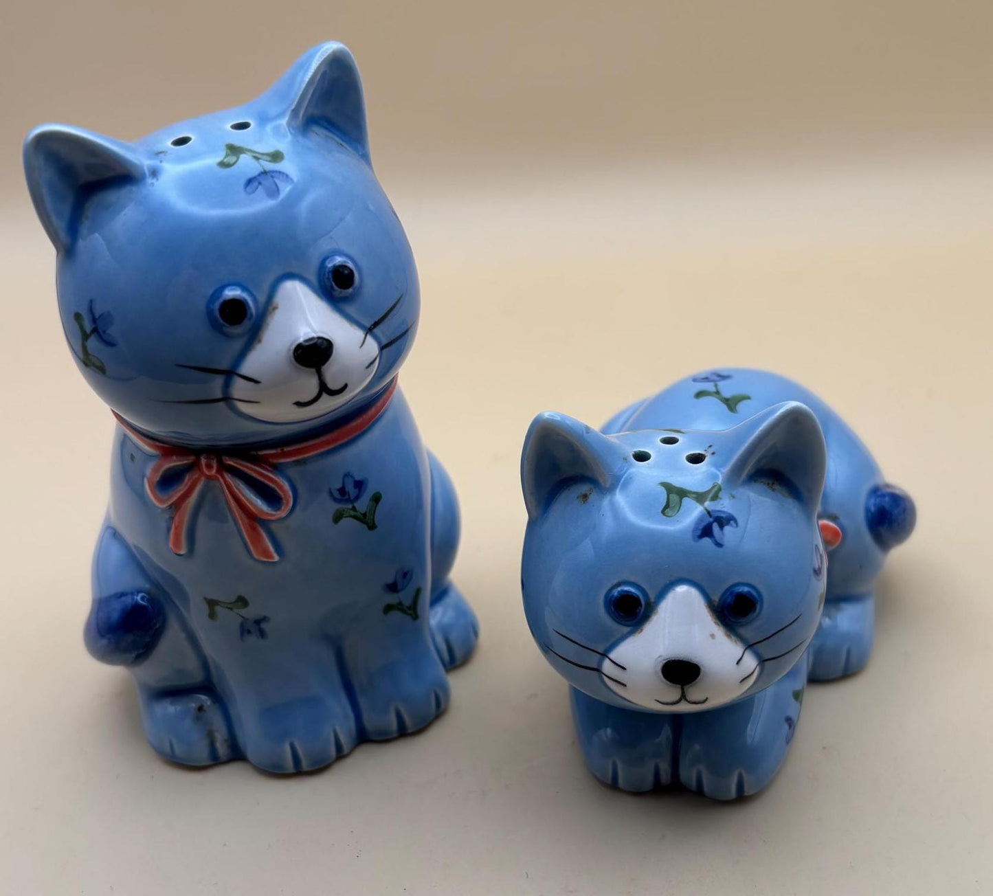 Vintage Otagari Japan Cat Salt & Pepper Shakers Set Lover Antiques and Vintage