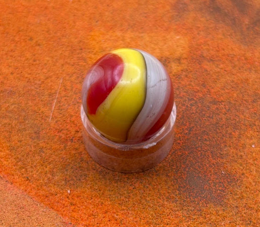 Vintage Akro Popeye Tri Color Onyx Marble Lover Antiques and Vintage