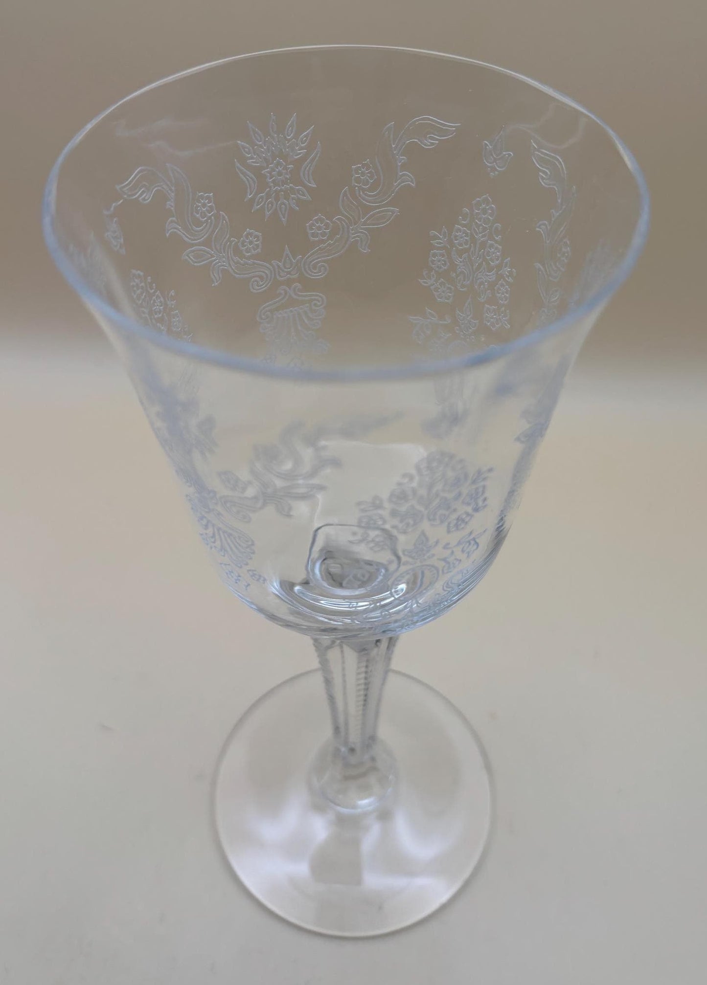 Vintage Fostoria Grand Majesty Crystal Wine Glass Lover Antiques and Vintage
