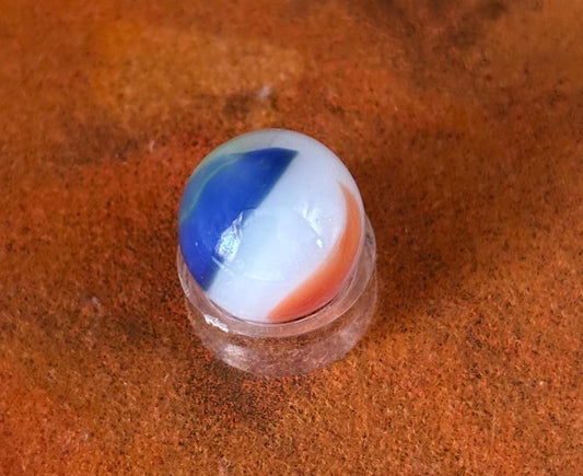 Vintage Marble King Rainbow Glass Marble Red White Blue Marble Lover Antiques and Vintage